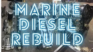 DIY marine diesel sailboat engine rebuild. Perkins M-60