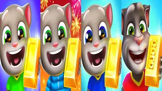 Talking Tom Gold Run - Lost City vs Candyland vs Skateboard vs Underwater vs Space Through Gameplay