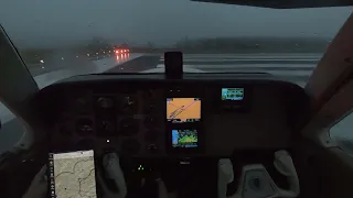 IFR Takeoff in 1 Mile Visibility, Beechcraft Bonanza