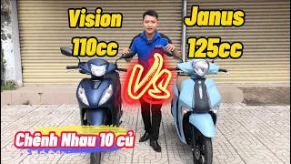 So Sánh Honda VISION 2022 với Yamaha JANUS 2022 | Vision 2022 | Janus 2022 | Hiếu Xe Máy TV