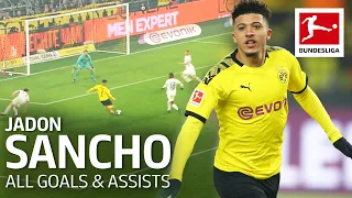 Jadon Sancho  - All Goals and Assists 2019/20