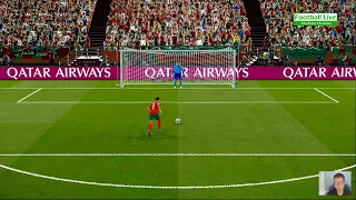 Morocco VS Spain - Penalty Shootout | FIFA World Cup Qatar 2022 | eFootball PES 2021 Gameplay
