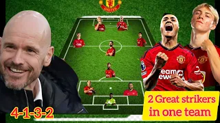 2 GOOD STRIKERS INVOLVED-Manchester United Potential 4-1-3-2 Lineup With Watkins &Kounde Next Season