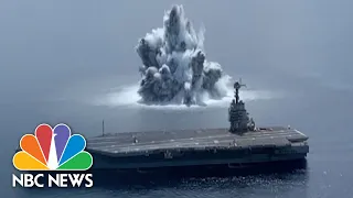 Must See: Massive Underwater Explosions From Navy Aircraft Carrier Test