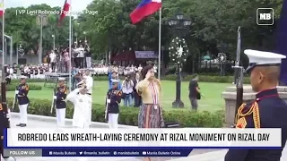 Robredo leads wreath-laying ceremony at Rizal Monument on Rizal Day