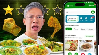 MAKAN MAKANAN RATING TERENDAH DI APLIKASI ONLINE!!