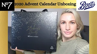 NO7 ADVENT CALENDAR UNBOXING 2020 | BOOTS