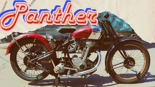 Редкий мотоцикл Panther|Пантера в мотоателье Ретроцикл.