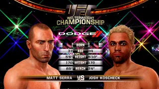 UFC Undisputed 3 Gameplay Josh Koscheck vs Matt Serra