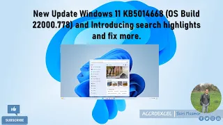 New Update Windows 11 KB5014668 OS Build 22000 778 and Introducing search highlights and fix more