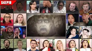 Attack on Titan Season 4 Episode 19 Reaction Mashup | 進撃の巨人