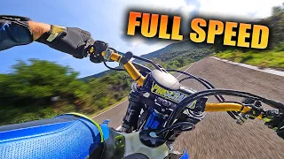 GOING HARD ON 500cc SUPERMOTO - ONBOARD RAW