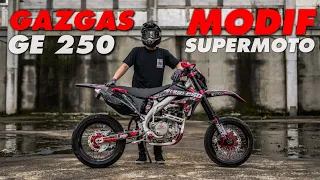 MOTOR LOKAL JUGA BISA GANTENGG!!! MODIF SUPERMOTO GAZGAS GE250 LOCAL PRIDE!! (PART 1)