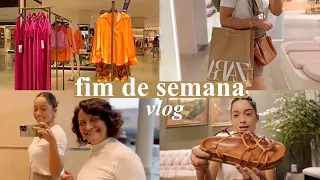 Compras no shopping com minha mãe, dia de feira e almoço no lago – nosso fim de semana.