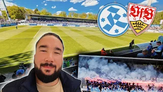 STADTDERBY 💪 KICKERS FANS MIT PYRO 🔥 SV Stuttgarter Kickers vs VfB Stuttgart II | Stadionvlog 🏟⚽️