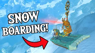 Taking Monsters SNOWBOARDING! | Zelda: Tears of the Kingdom