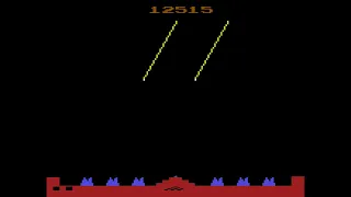 Atari 2600 : 4k : Missile Command Gameplay : 1 player version