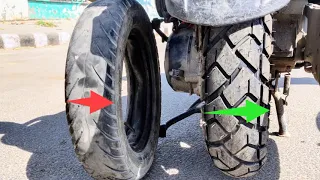Suzuki Burgman Street Tyre Upgrade | Broad Tyre Front & Rear for Burgman | Full Tyre change Video