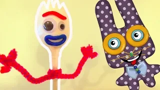 ИГРУШКА ВИЛКИНС из ИСТОРИЯ ИГРУШЕК 4 / FORKY TOY DIY / Мультик Дисней и Видео для Детей by DianaShow