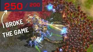 I Built a 250 Supply Zerg Army