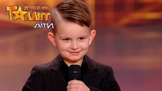 5 years old boy dedicates song to his mother on Ukraine's Got Talent.