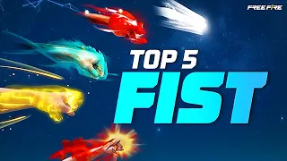 Top 05 Best Fist Skin In Free Fire Battlefield | Free fire ke 5 सबसे अच्छे Fist Skins