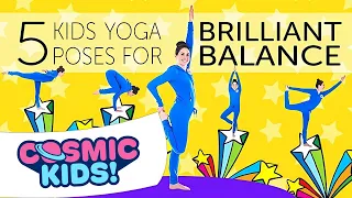 5 Kids Yoga Poses For Brilliant Balance 🤸‍♀️ | Cosmic Kids