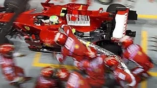 Singapore GP 2008 Ferrari Massa Pit Stop Distaster