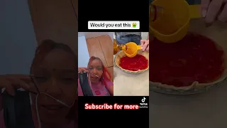 Would you eat this 🤮 cringe food TikTok #reaction #explore #viral #shortsviral subscribe for more