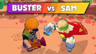 BUSTER vs SAM | 1 vs 1 | Brawl Stars