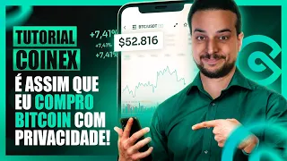 É ASSIM QUE EU COMPRO BITCOIN E CRIPTOMOEDAS COM PRIVACIDADE 👀 TUTORIAL COINEX