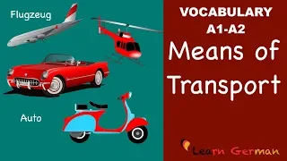 Learn German Vocabulary | German for daily use | Means of transport | Verkehrsmittel