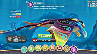 Hungry Shark World New Shark - New Francis Manta Ray Shark Unlocked & Gameplay - Hungry Shark Games