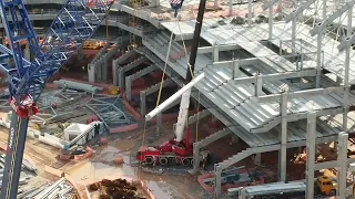 Arena MRV 8/8 Montagem das Gaiolas/ Estruturas da cobertura/ 09/11/2021