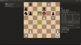 Beating Stockfish Level 1 without using any time on the clock