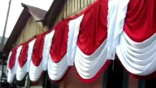 cara menjahit bendera merah putih ~ model gelombang