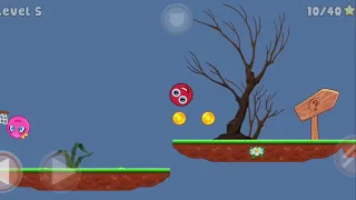 Играем в красный шар.Красныш и Соня. Hat Ball. Топ игры. Играем вместе. Игры с Анджелиной.