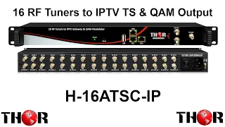 16 CATV RF QAM or ATSC or DVB- T to IPTV Converter