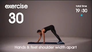 20 minute Arms, Shoulders & Core HIIT - Beginner - 30s/30s - Bodyweight
