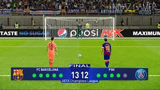 PES 2020 | Barcelona vs PSG | Fianl UEFA Champions League UCL | Penalty Shootout | Neymar vs Messi