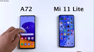 SAMSUNG A72 vs Mi 11 Lite SPEED TEST & Ram Management