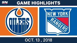 NHL Highlights | Oilers vs. Rangers - Oct. 13, 2018