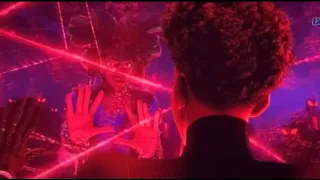 Spider punk hobie brown helps miles escape palm scene (Spider man across the spider verse)