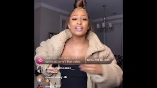 Samaria Sings her heart out to Toosii2x | LIVE KARAOKE on ig Live