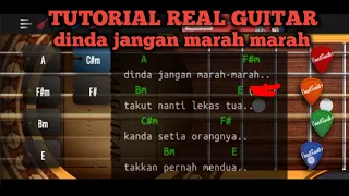 TUTORIAL DINDA JANGAN MARAH MARAH APLIKASI REAL GUITAR