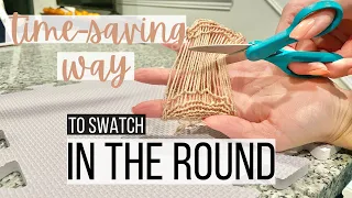 How to Make a Gauge Swatch | How to Swatch in the Round | Knitty Natty Knitting Tutorials