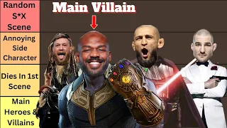 UFC Fighters As Movie Characters Tier List