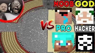 Minecraft Battle: Noob vs PRO vs HACKER vs GOD : GRANNY FAMILY APOCALYPSE Challenge - Animation