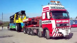 Heanor Heavy Haulage  with WH Malcolms New Reach Stacker