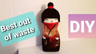 DIY Best Out Of Waste || How to Recycle Glass Jars|| Room Decor Idea: